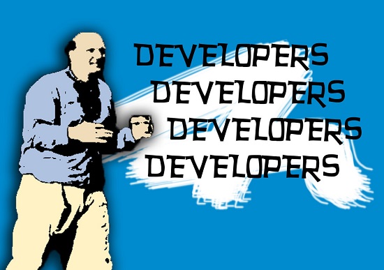 Ballmer likes developers